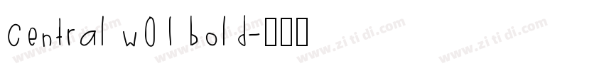 central w01 bold字体转换